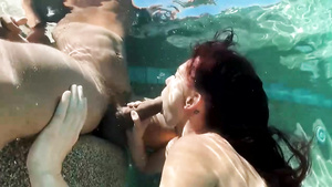 Adina Jewel underwater blowjob