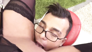 Strict Lady Fucks Teen Dude