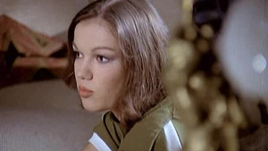 Beautiful Brigitte Lahaie shows hairy pussy on piano